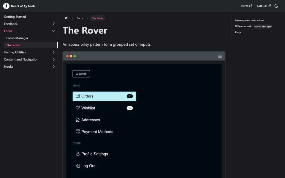 Interactive accessibility examples