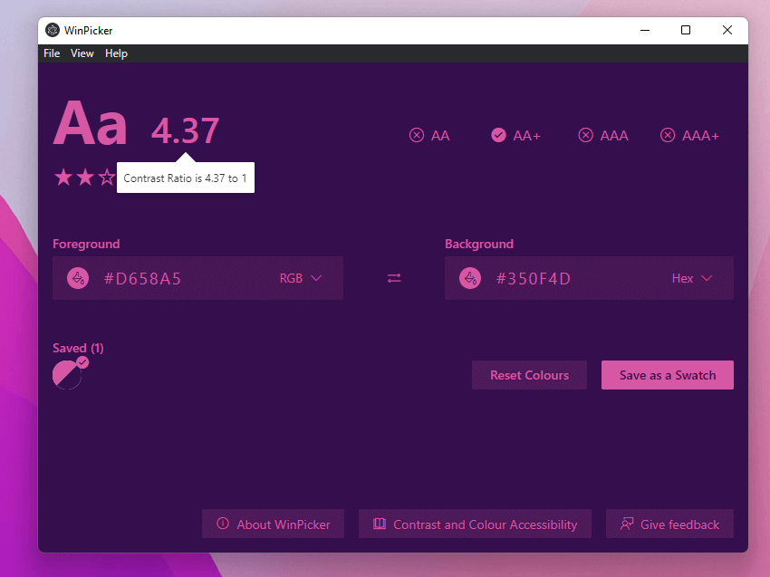 Winpicker application main interface
